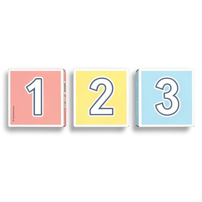 Pudełka z cyframi 1–2–3 (szablon)