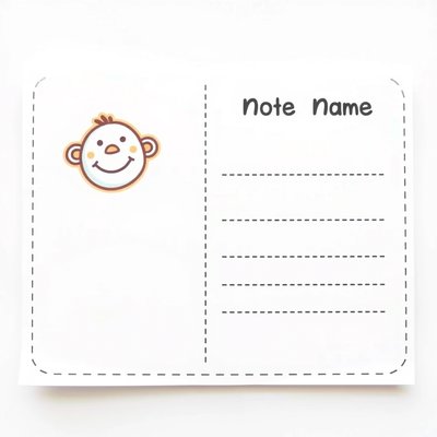 Kartka dla rodziców — karta z imieniem i jednym zdaniem (szablon)