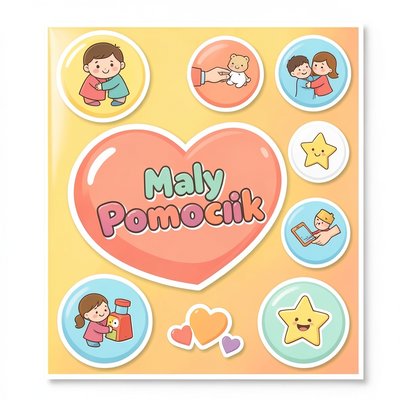 Naklejki "Mały Pomocnik" — arkusz