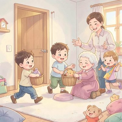 Mini-przedstawienie — przekazywanie koszyka