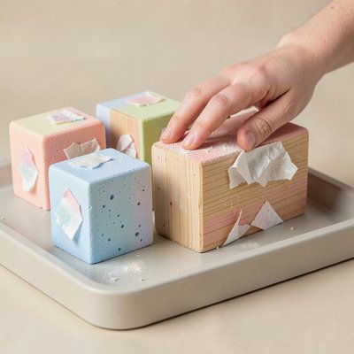 Mini-zabytki (piankowe bloki) — zdjęcie szczegółowe