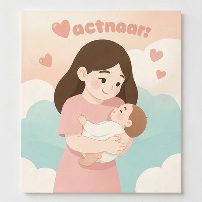 Plakat „Bliskość i mleko” — kolorowa ilustracja główna