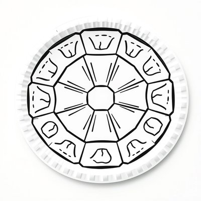 Szablon skorupy z talerzyka (do wydruku)