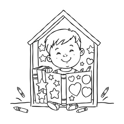 Kolorowanka — Dekoruj swój domek