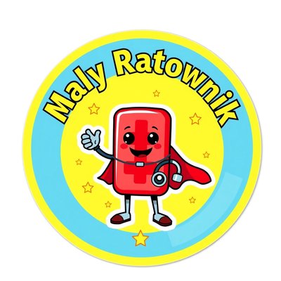 Naklejka: Odznaka 'Mały Ratownik'
