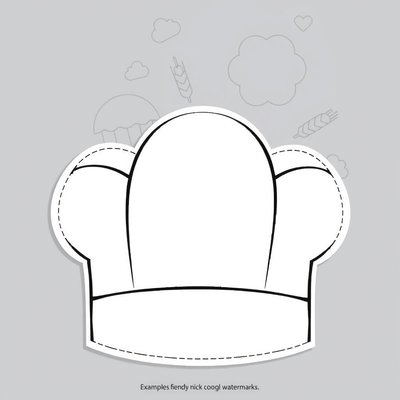 Czapka piekarza — szablon do składania