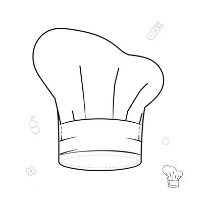 Czapka piekarza — szablon do składania