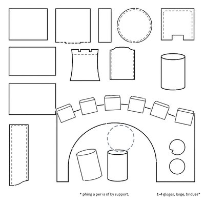 Szablony mostów do wycięcia