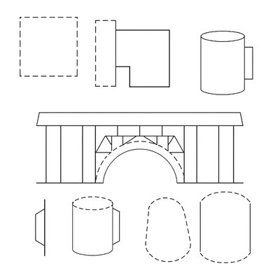 Szablony mostów do wycięcia