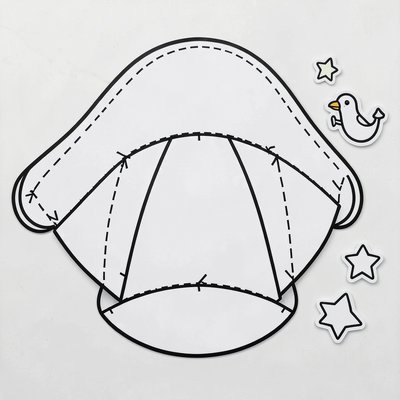 Szablon papierowego kapelusza pirata