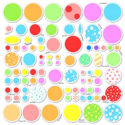 Arkusz z naklejkami-kropkami (projekt)