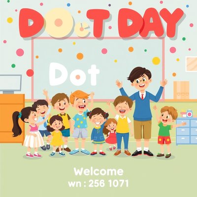 Plakat powitalny: Dzień Kropki