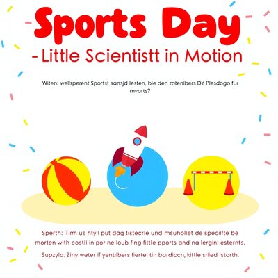 Baner powitalny — Dzień Sportu: Mały Naukowiec w Ruchu