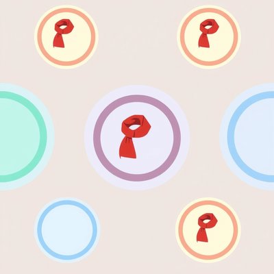 Szablony podkładek/mat z ikoną chustki