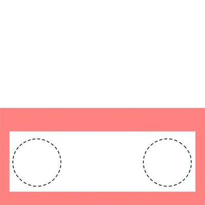 Szablon kartki A4 — dwie poziome strefy