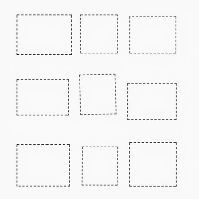 Szablon wykrawacza — kontury do drukowania