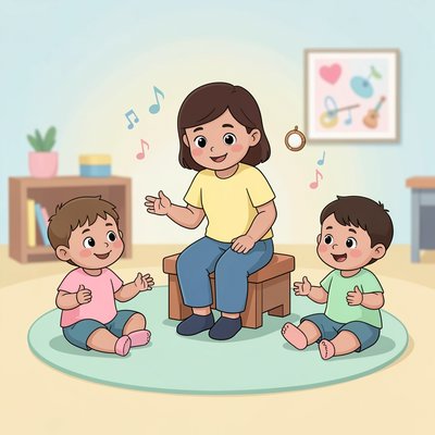 Powitanie w kole — ilustracja