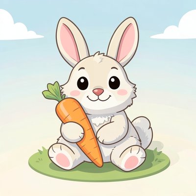 Duża ilustracja królika
