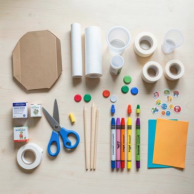 Zdjęcie materiałów — Flatlay przygotowawcze