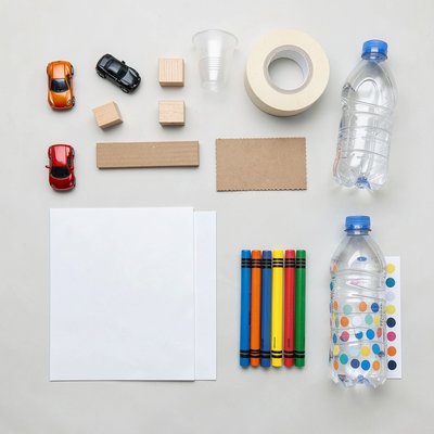 Materiały potrzebne — flat lay