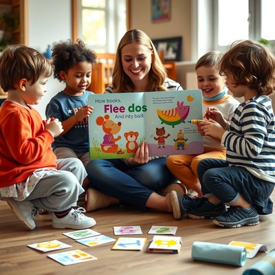 Dzieci w kole — scena zajęć