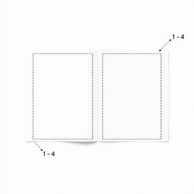 Szablon mini-książeczki A4 (złożona)