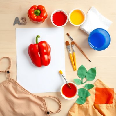 Materiały do zajęć — flatlay