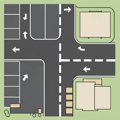 Szablon: Mapa drogi i parkingu