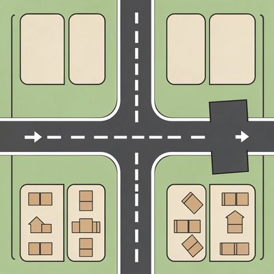 Szablon: Mapa drogi i parkingu