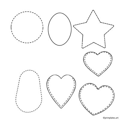 Szablony dużych papierowych płatków