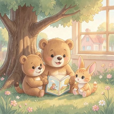 Ilustracja okładki krótkiej książeczki