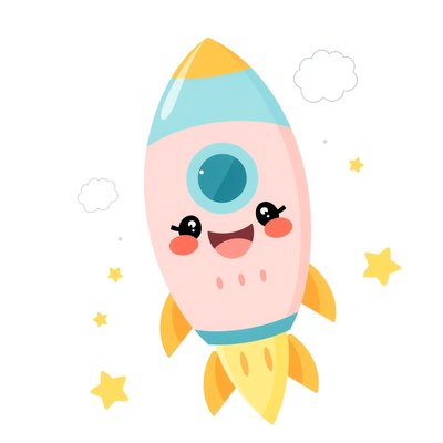 Ilustracja powitalna — Rakieta