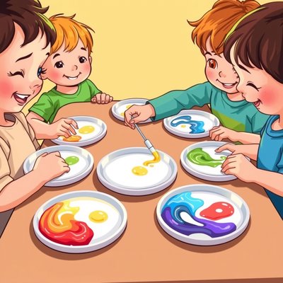 Okładka: Magiczna Pizza z Wirującymi Kolorami