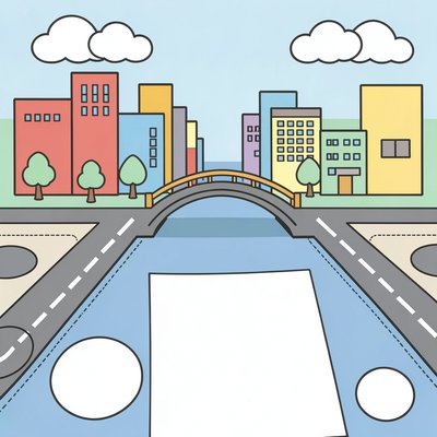 Tło A3 — miasto infrastruktury (szablon)