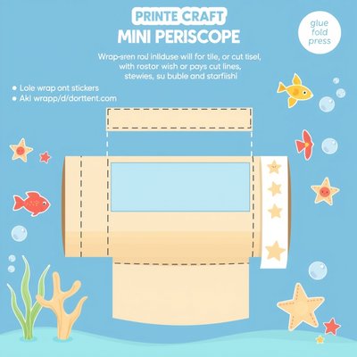 Szablon mini-peryskopu (rolka do dekoracji)