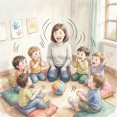 Ilustracja zabawy 'Tłumacz-echo'