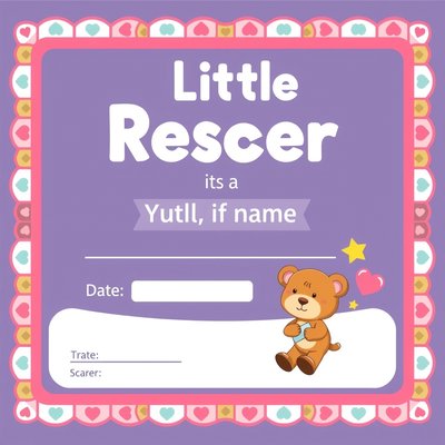 Dyplom 'Mały Ratownik' (projekt do wydruku)