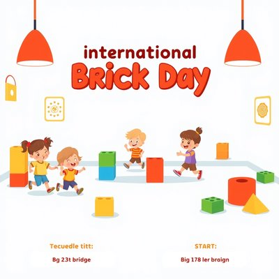 Plakat: Międzynarodowy Dzień Lego — Ruchowy Tor Klocków