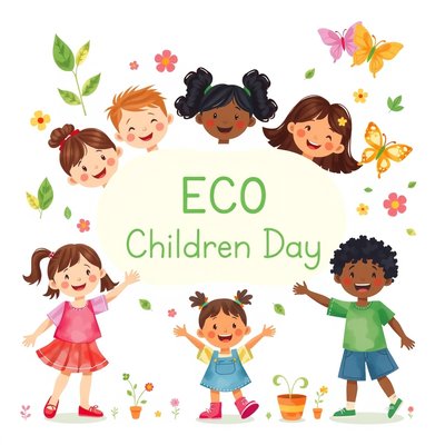 Plakat powitalny — Eko‑Dzień Dziecka