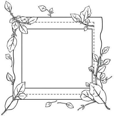 Szablon ramki do wycięcia