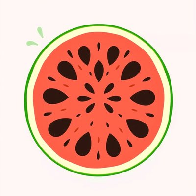 Duży obrazek arbuza (plakat edukacyjny)