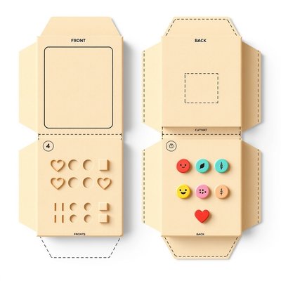 Szablon: Zabawny telefon z kartonu — do złożenia