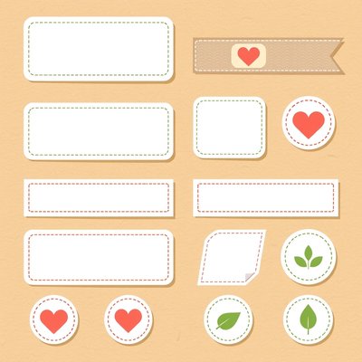 Szablon: Ekologiczna apteczka — etykiety i naklejki