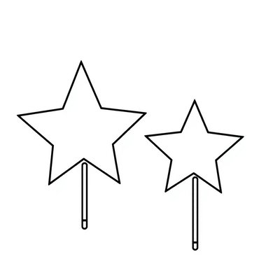 Szablon gwiazdki (pusty)