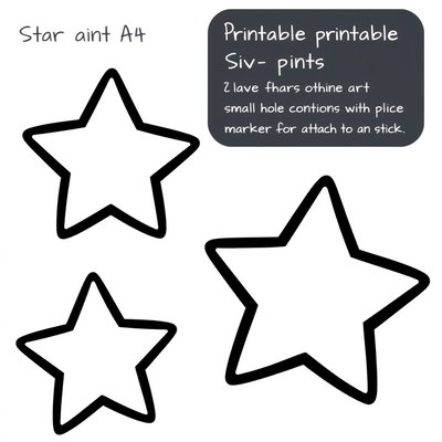 Szablon gwiazdki (pusty)