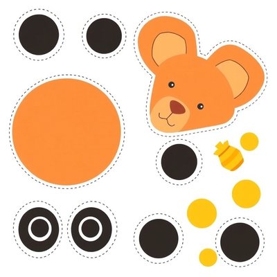 Arkusz z elementami do wycięcia (szablon)