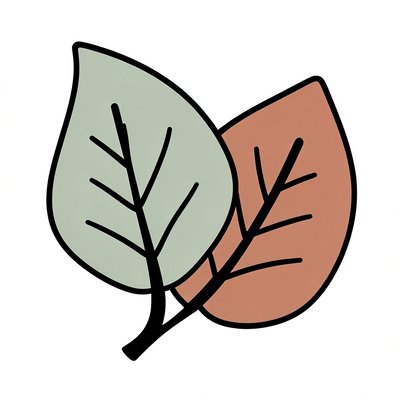 Odbitka liścia — kolorowanka / wzór
