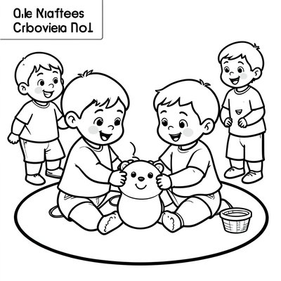 Kolorowanka — Dzielimy się