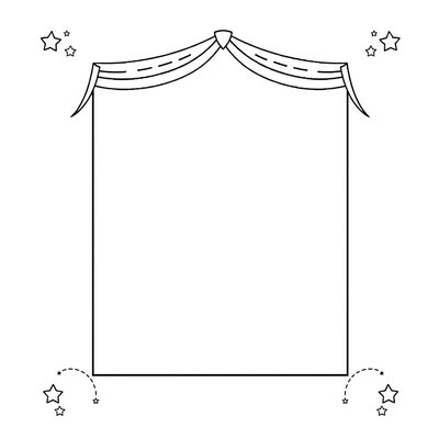 Szablon kartonowej ramki do wycięcia (A4)