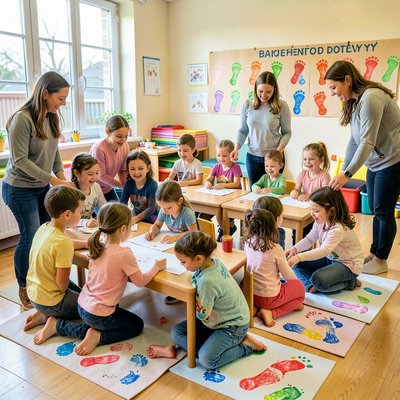 Zdjęcie: Parada Stópek — ekspozycja prac